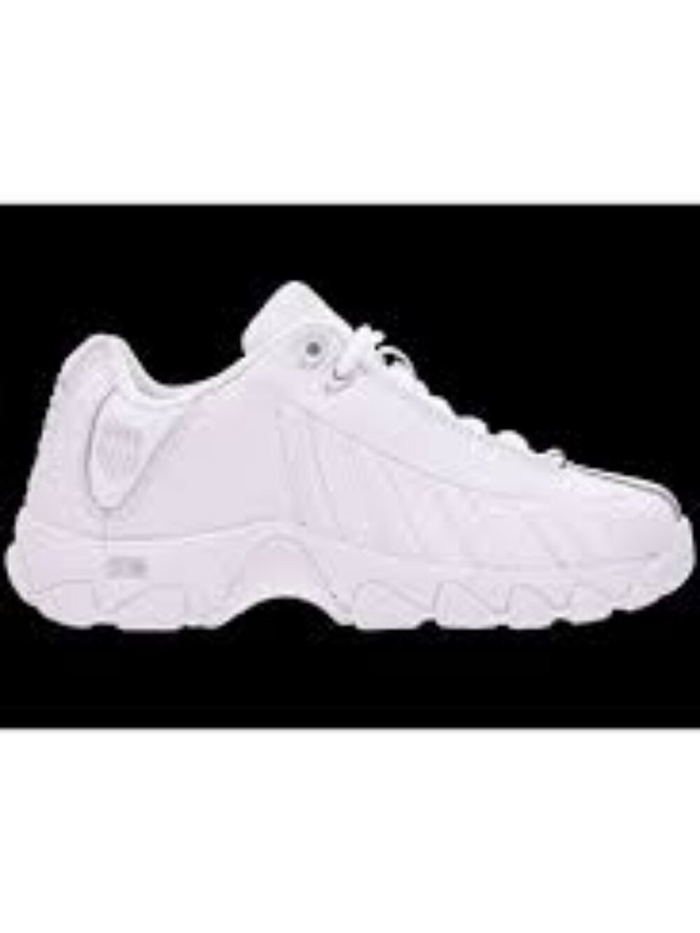K-Swiss  Women's ST329 CMF Sneakers, White/Silver  Size Women 7